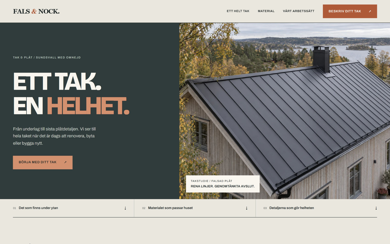 Desktop view of the Fals & Nock design example.